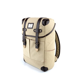 NEW SQUARE BACKPACK - BEIGE
